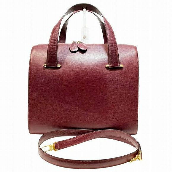 Cartier Handbags - Cartier Must Bordeaux Leather Handbag